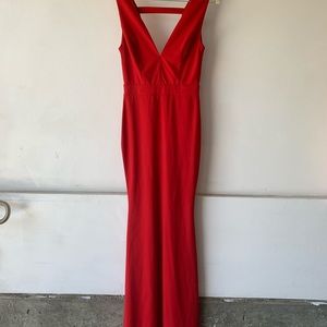 Red formal dress